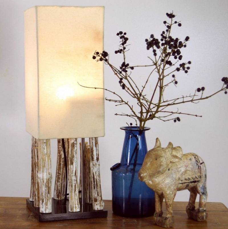 Guru-Shop Tischleuchte Tischleuchte Tischlampe Kowari, in Bali.., Leuchtmittel nicht inklusive von Guru-Shop