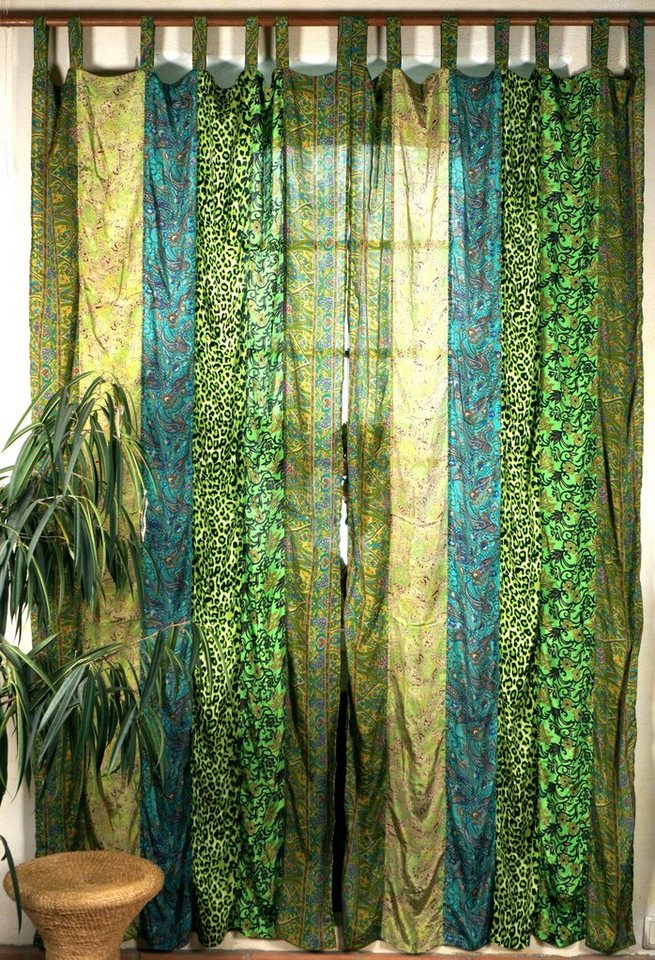 Guru-Shop Vorhang Boho Patchwork Vorhänge, 1 Paar Bohemia Gardine.. von Guru-Shop
