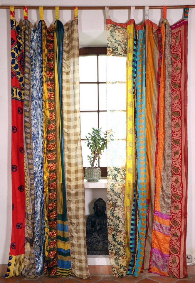 Guru-Shop Vorhang Seidiger Vorhang (1 Stk) Gardine aus.. von Guru-Shop