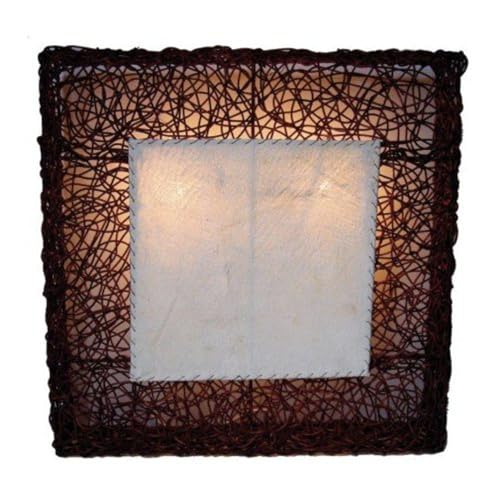 GURU SHOP Wandlampe/Wandleuchte in Bali Handgefertigt aus Naturmaterial, Rattan - Modell Artis, Size:60x60x18 cm GURU SHOP Wandlampe/Wandleuchte in Bali Handgefertigt aus Naturmaterial, Rattan - Modell Artis, Size:60x60x18 cm von GURU SHOP