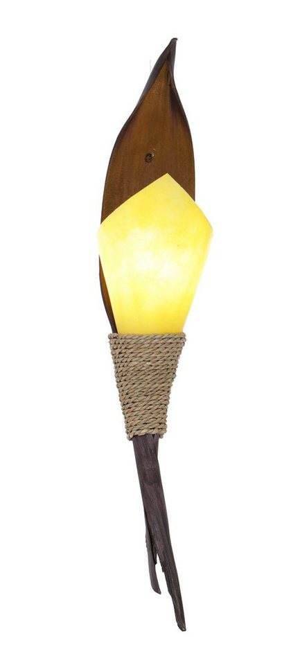 Guru-Shop Wandleuchte Palmenblatt Wandlampe, in Bali handgefertigt.., Leuchtmittel nicht inklusive von Guru-Shop