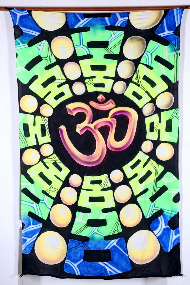 Guru-Shop Wandteppich Goa Wandtuch, UV Schwarzlicht Wandbehang,.., Höhe: 200 mm Guru-Shop Wandteppich Goa Wandtuch, UV Schwarzlicht Wandbehang,.., Höhe: 200 mm von Guru-Shop
