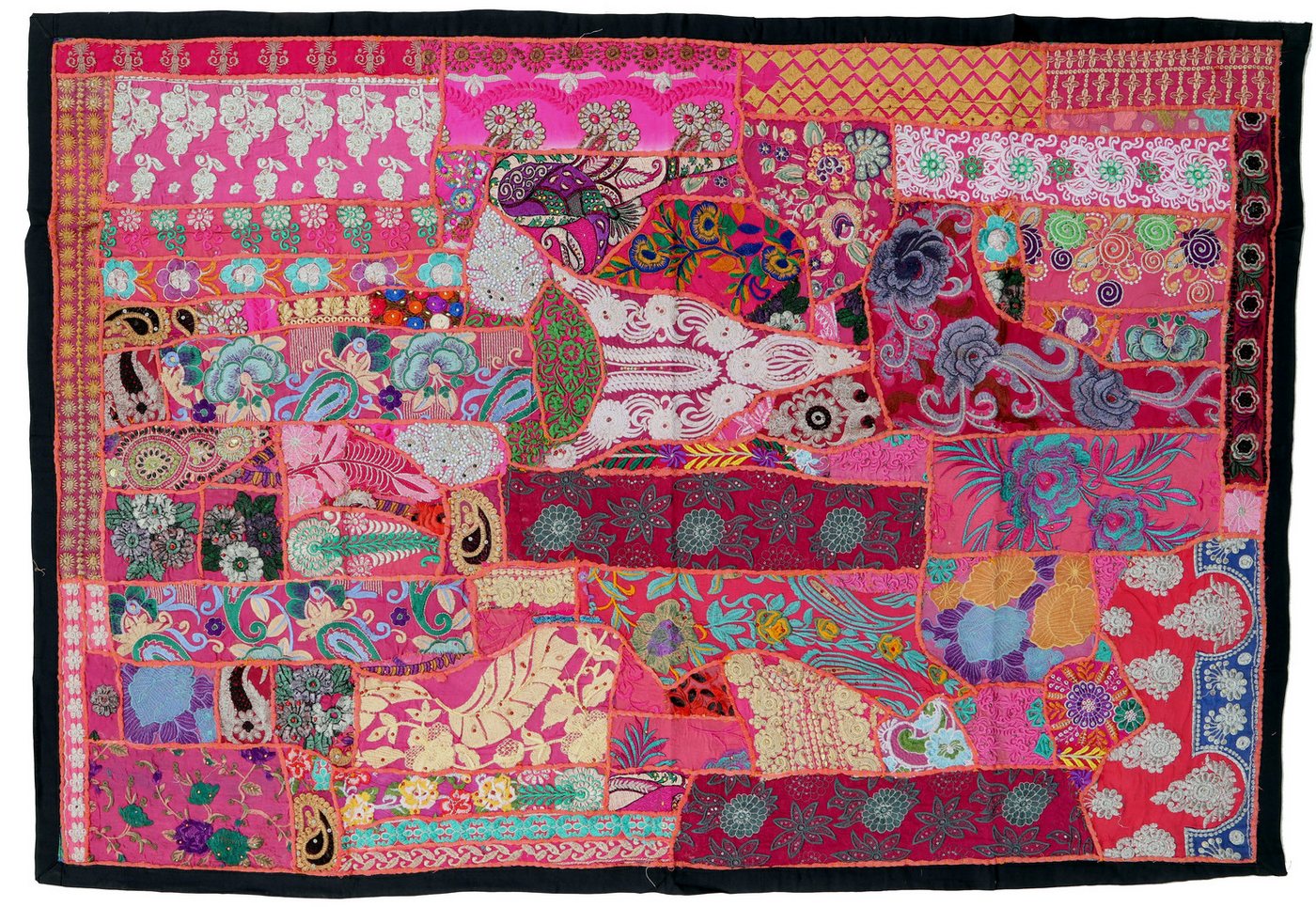 Guru-Shop Wandteppich Indischer Wandteppich Patchwork Wandbehang,.., Höhe: 100 mm Guru-Shop Wandteppich Indischer Wandteppich Patchwork Wandbehang,.., Höhe: 100 mm von Guru-Shop