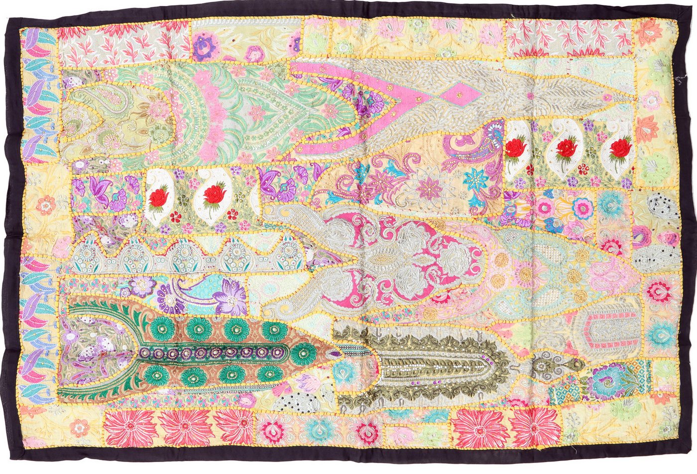Guru-Shop Wandteppich Indischer Wandteppich Patchwork Wandbehang,.., Höhe: 100 mm Guru-Shop Wandteppich Indischer Wandteppich Patchwork Wandbehang,.., Höhe: 100 mm von Guru-Shop