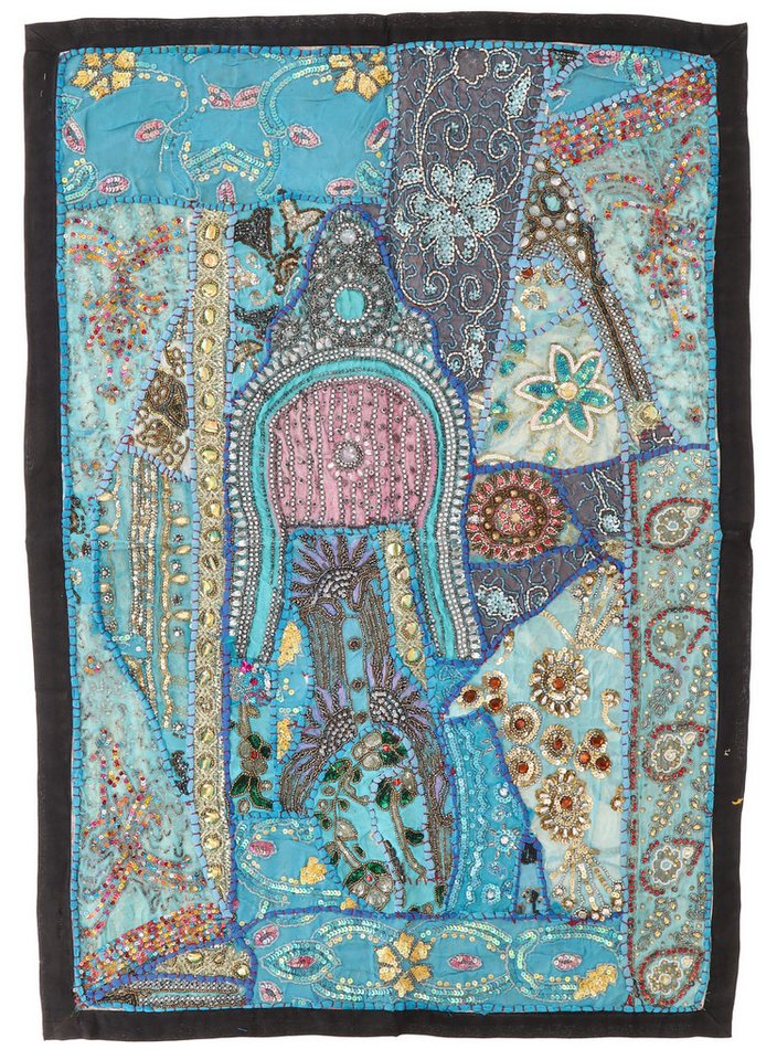 Guru-Shop Wandteppich Indischer Wandteppich Patchwork.., Höhe: 65 mm Guru-Shop Wandteppich Indischer Wandteppich Patchwork.., Höhe: 65 mm von Guru-Shop