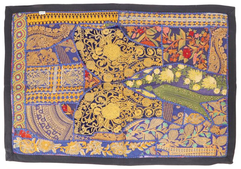 Guru-Shop Wandteppich Indischer Wandteppich Patchwork.., Höhe: 65 mm von Guru-Shop
