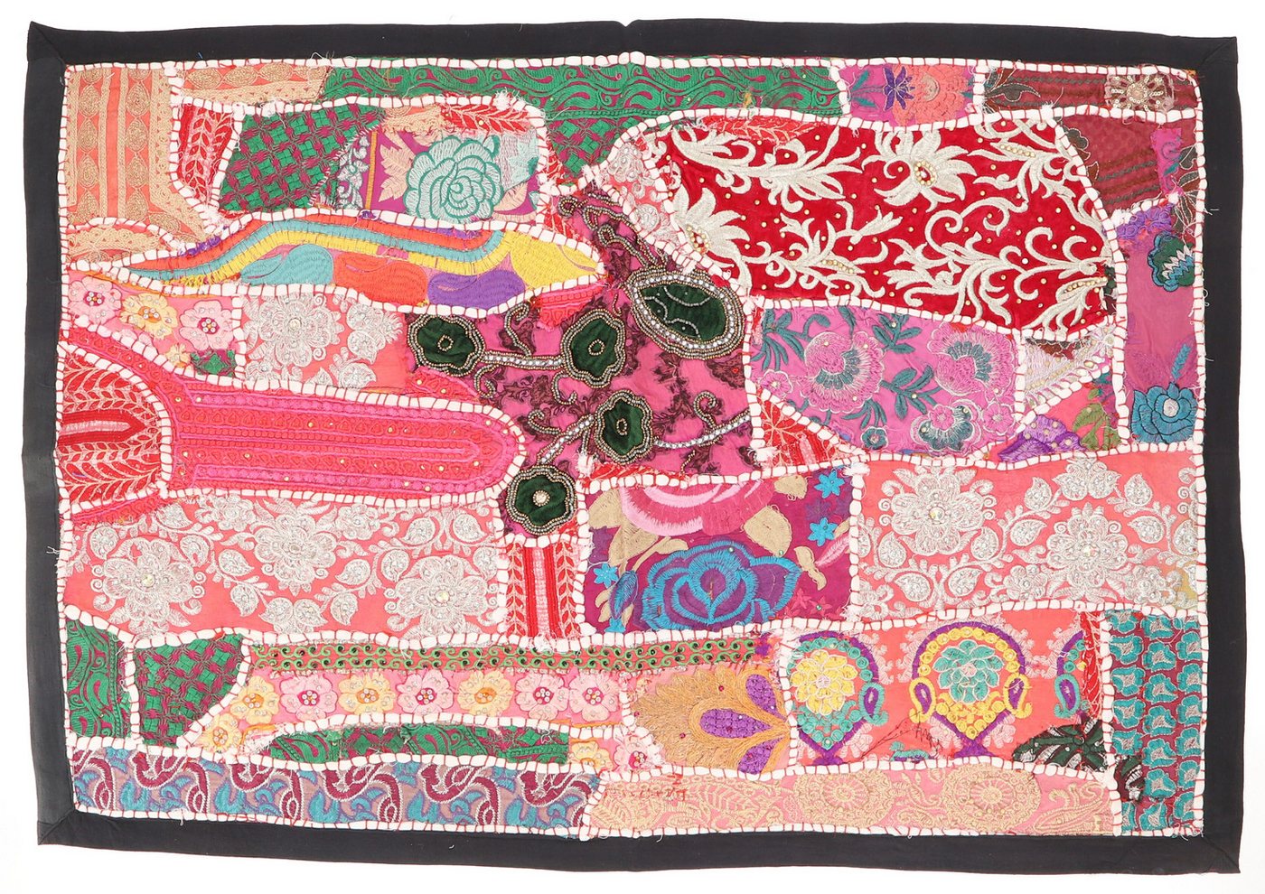 Guru-Shop Wandteppich Indischer Wandteppich Patchwork.., Höhe: 65 mm Guru-Shop Wandteppich Indischer Wandteppich Patchwork.., Höhe: 65 mm von Guru-Shop