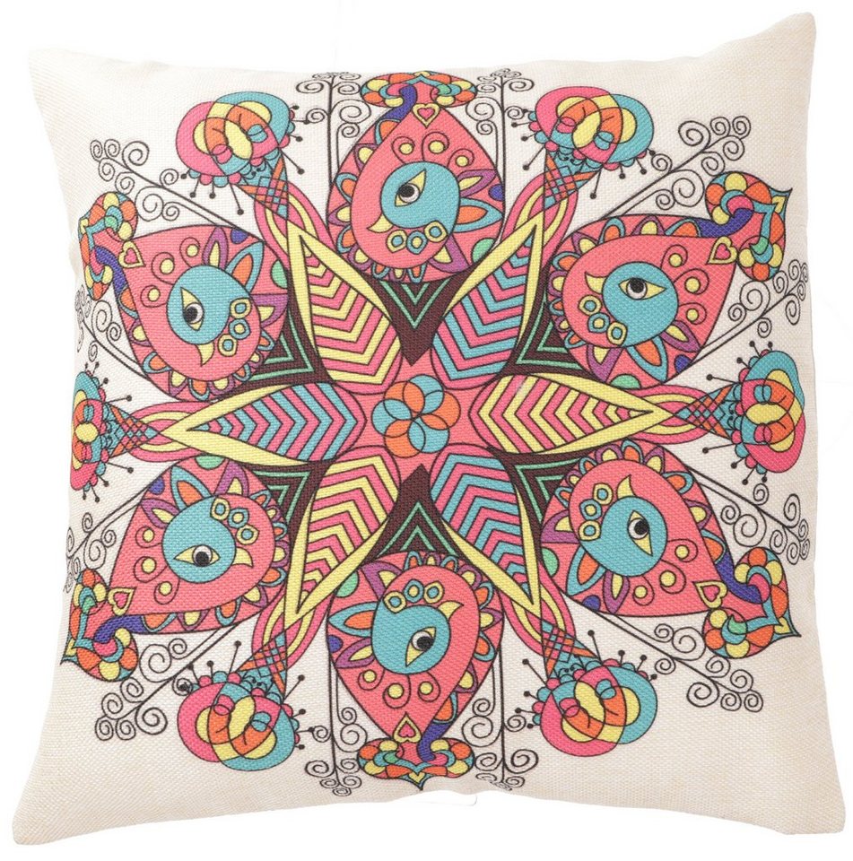 Kissenbezüge Ethno Kissenhülle, Boho Kissenbezug - Mandala 3, Guru-Shop von Guru-Shop