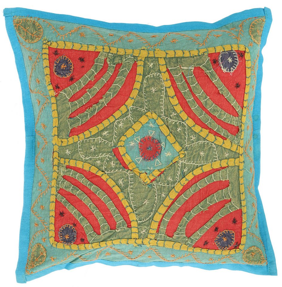 Kissenbezüge Unikat Patchwork Dekokissenhülle, indische Boho.., Guru-Shop von Guru-Shop