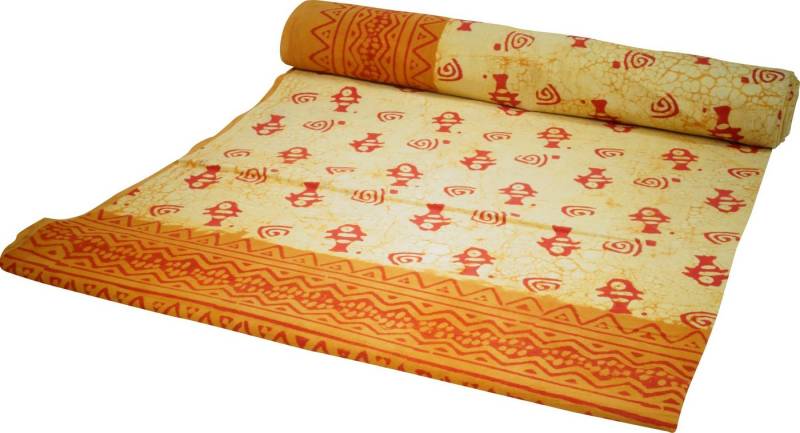 Guru-Shop Tagesdecke Blockdruck Tagesdecke, Bett & Sofaüberwurf,.. von Guru-Shop