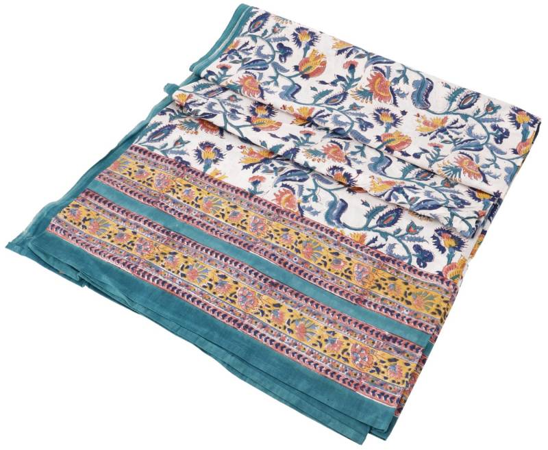 Guru-Shop Tagesdecke Blockdruck Tagesdecke, Bett & Sofaüberwurf,.. von Guru-Shop