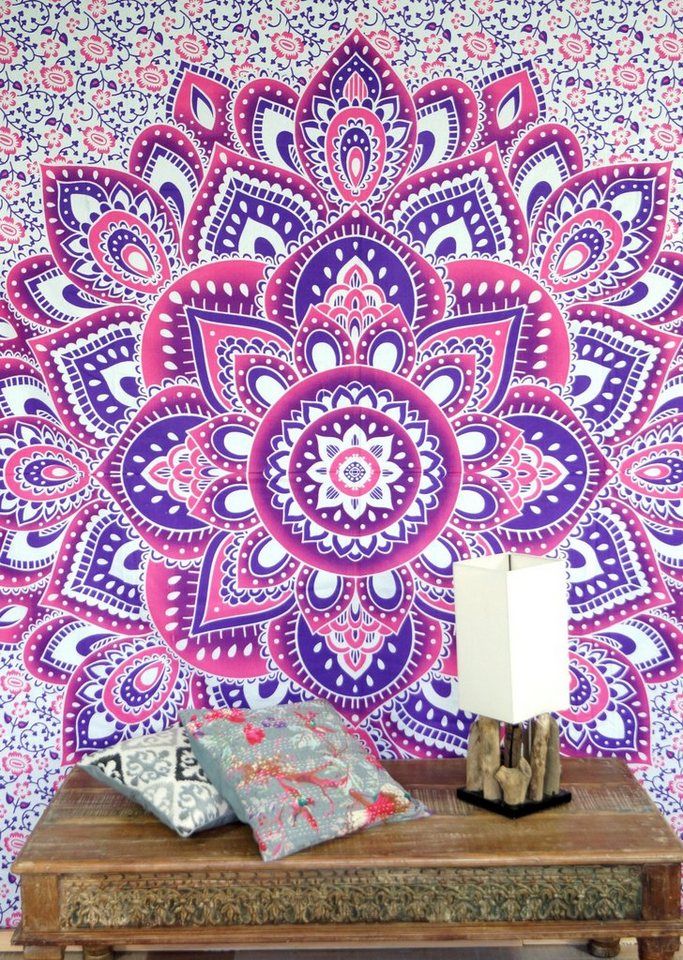 Tagesdecke Boho-Style Wandbehang, indische Tagesdecke.., Guru-Shop von Guru-Shop