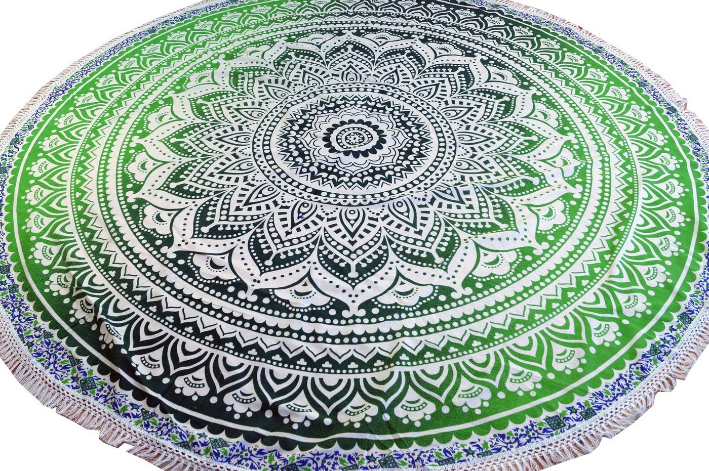 Tagesdecke Rundes indisches Mandala Tuch, Boho Tagesdecke,.., Guru-Shop von Guru-Shop