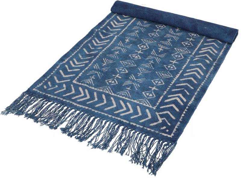 Guru-Shop Teppich Handgewebter Blockdruck Teppich 190*135 cm,.., Höhe: 190 mm Guru-Shop Teppich Handgewebter Blockdruck Teppich 190*135 cm,.., Höhe: 190 mm von Guru-Shop