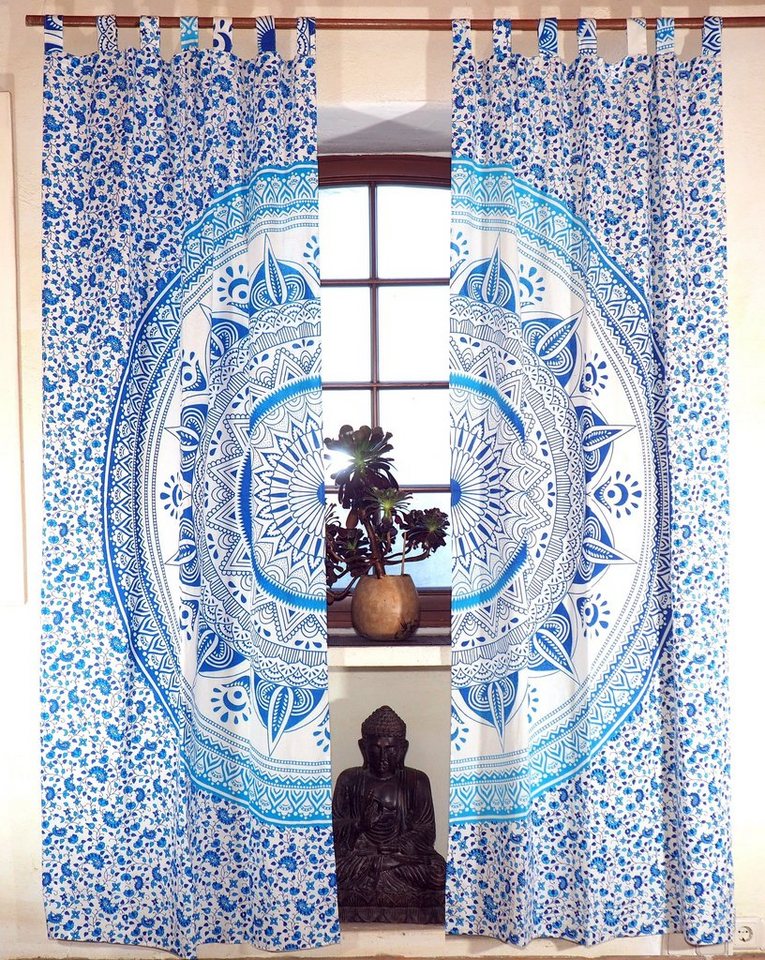 Guru-Shop Vorhang Boho Vorhänge, Gardine (1 Paar) mit Schlaufen,.. von Guru-Shop