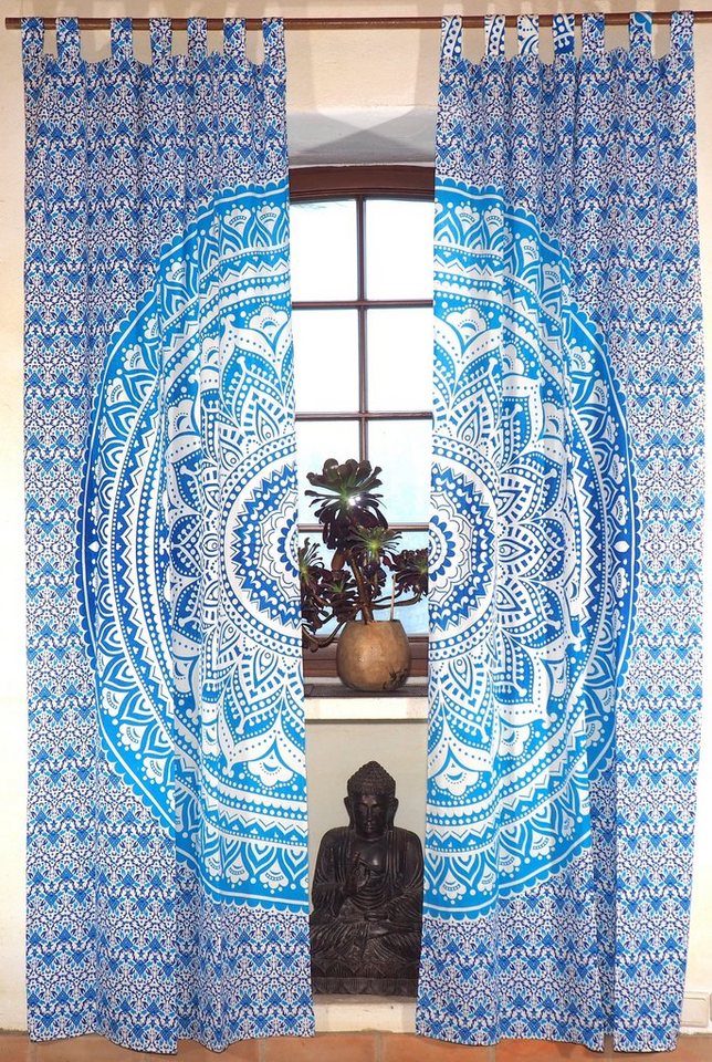 Guru-Shop Vorhang Boho Vorhänge, Gardine (1 Paar) mit Schlaufen,.. von Guru-Shop