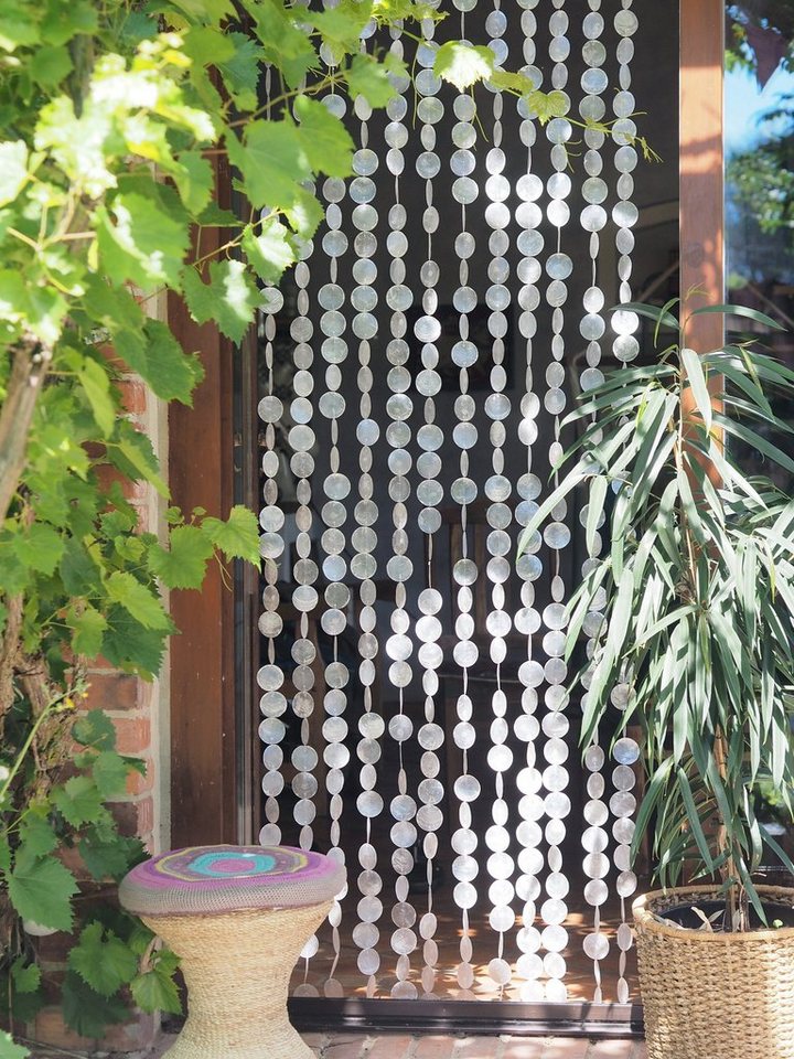 Guru-Shop Vorhang Exotischer Muschelvorhang aus Capiz, Windspiel,.. Guru-Shop Vorhang Exotischer Muschelvorhang aus Capiz, Windspiel,.. von Guru-Shop