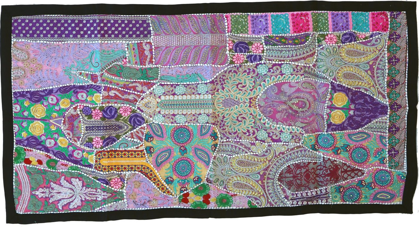 Wandteppich Patchwork Wandbehang, Wandteppich, Einzelstück.., Guru-Shop, Höhe: 65 mm von Guru-Shop