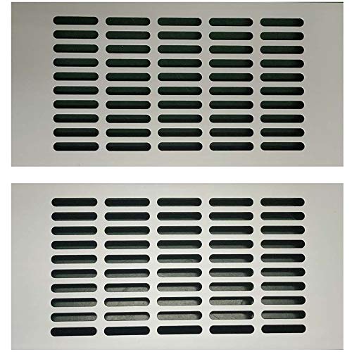 Gurxi 2PCS Rechteckiges Aluminium Lüftungsgitter - Hochwertige Stegblech Lüftungssieb für Ideale Belüftung und Entlüftung - 150 * 300mm von Gurxi