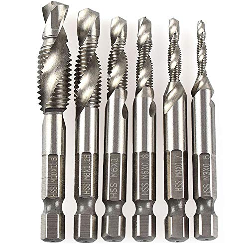 Gurxi Gewindebohrer set bohrer Gewindebohrer Set Metall bohrer Mehrzweck Bohrer Set Bohrer-Gewinde-Schneidsatz von Gurxi