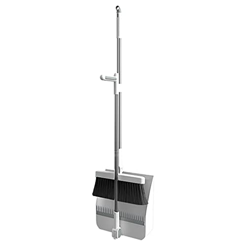 Besen Und Kehrschaufel Set | Kehrschaufeln Mit Langem Griff | 180° Drehbar Besen Und Kehrschaufel Set Mit Langem Stiel & Kammzähne | Standbesen Und Kehrschaufel Kombination Für Die Küche Zuhause Büro von Gusengo