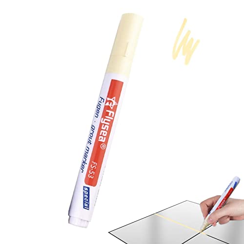 Fugenstift Weiß Beige Fugenmörtel Restaurierung Stift, Fugenfüller Für Fliesenmörtel, Wasserfester Bad Fugenstift Für Reparatur Fliesen Mörtel In Badezimmer, Küche, Terrasse von Gusengo