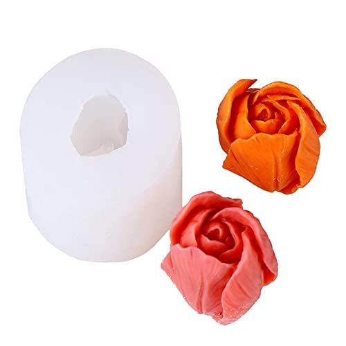 Gusengo Silikon Seifenform 3D Seifengießform Blumen Silikonformen, DIY Rose Kerzen Form Für Kuchen Dekoration Schokolade Handgemachte Süßigkeit Herstellung, Seife, Schokolade von Gusengo