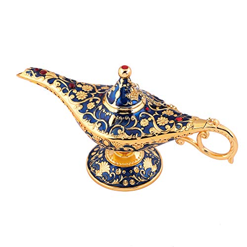 Zum Sammeln Rare Legend Aladdin Magic Genie Lampe Topf Classic Golden Blue von Gusnilo