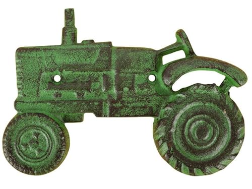 Gusseisen Flaschenöffner Traktor grün 14 x 20 cm Wandflaschenöffner Bild Figur Deko GTT C83 von Gusseisen
