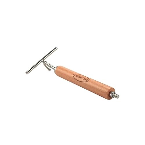 GUSSKÖNIG 2in1 Deckelheber - Deckelheber für den Gusskönig Dutch Oven 7 & 9 Liter - Sicheres Anheben heißer Deckel mit dem Holzgriff - Einschraubfunktion für den Gusskönig Deckel von Gusskönig