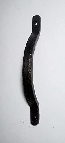 Gussmeister Zieh-Stoßgriff, Türgriff aus Eisen geschmiedet mit typischer schwarzer Zunderschicht, EIH - 0106 von Gussmeister
