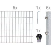 Gust. Alberts GmbH & Co. KG Doppelstabmattenset, BxH: 10 x 1,2 m, silberfarben von Gust. Alberts GmbH & Co. KG