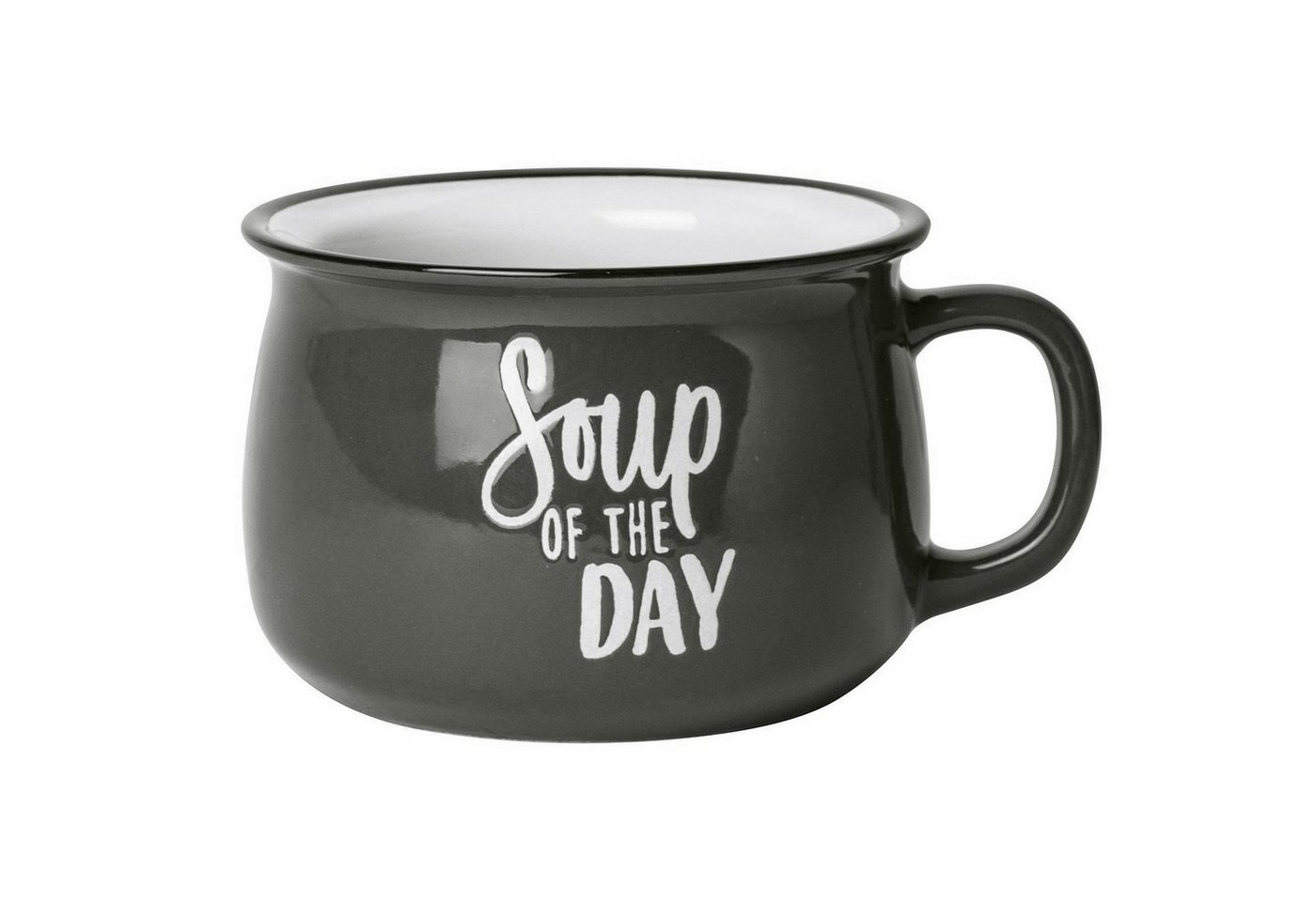 Gusta Tasse Suppentasse Soup of the day, Steinzeug, Steinzeug, 500 ml von Gusta