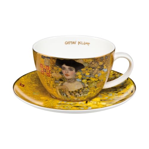 Goebel Artis Orbis Gustav Klimt Adele Bloch-Bauer Teetasse aus Fine Bone China, Maße: Höhe: 6.5 cm / 0.25 l, 66-532-02-1 von Gustav Klimt