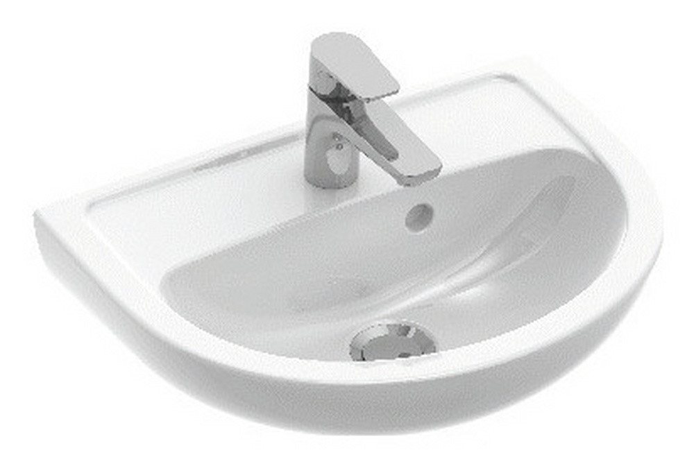 Gustavsberg Waschtisch, Saval 2.0 Handwaschbecken 45 x 34 cm, weiß mit Hahnloch, mit Überlauf Gustavsberg Waschtisch, Saval 2.0 Handwaschbecken 45 x 34 cm, weiß mit Hahnloch, mit Überlauf von Gustavsberg