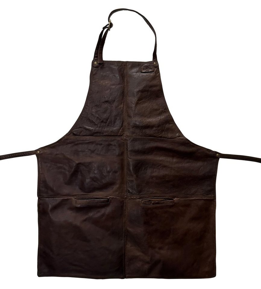 Gusti Leder Kochschürze Rhett, (Packung, 1-tlg., 1 tlg), 100 % echtes Leder von Gusti Leder