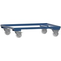 Fahrgestell für HESON® Gitterbox, lackiert, für Behälter 1.000 x 800 mm, enzianblau von HESON®