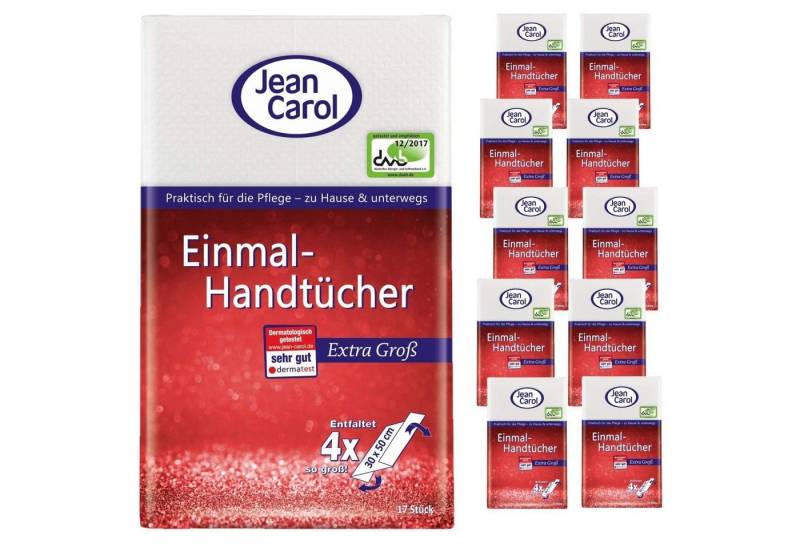 Gut & Günstig Handtücher Jean Carol Einmal-Handtücher 17er Pack 11 Stück Gesamt 187 Stück, (1-St) von Gut & Günstig
