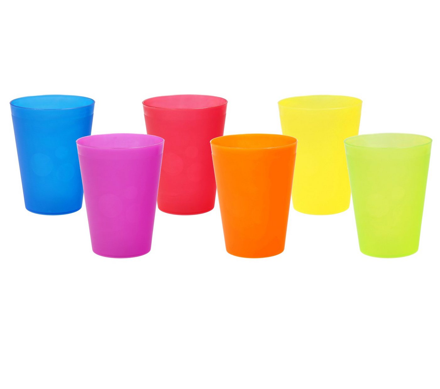 Gut & Günstig Kinderbecher Gut & Günstig bunte Trinkbecher Sammlung, 6er Set von Gut & Günstig