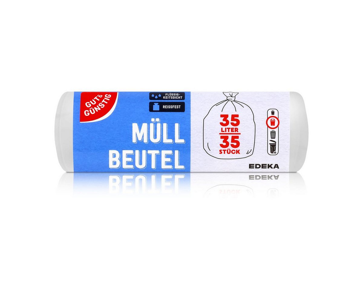 Gut & Günstig Müllbeutel Gut & Günstig Müllbeutel 35L/35 Beutel Mülleimerbeutel (1er Pack) von Gut & Günstig