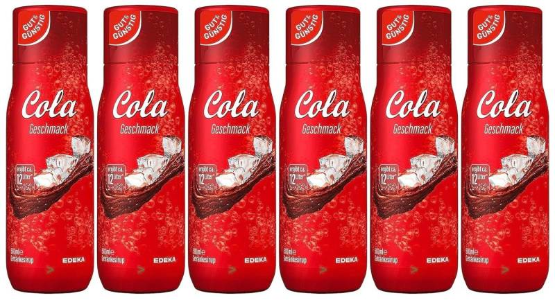 Gut & Günstig Trinkflasche Cola Getränkesirup 6er Pack (6x500ml) 00402248 (5,65€/l) von Gut & Günstig