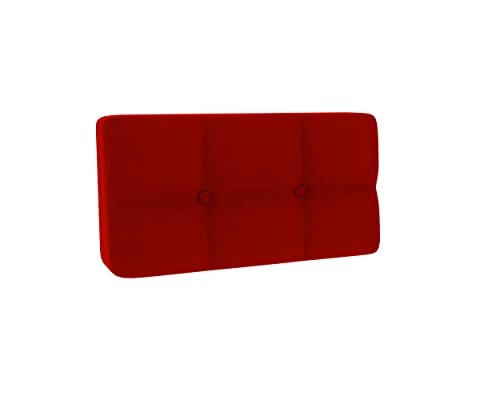 Gutekissen® Palettenkissen Gesteppte Kissen mit Knöpfen, Palettenauflagen Sitzkissen Rückenlehne Gesteppt PFG (Eckkissen 60x40, Rot) von Gutekissen