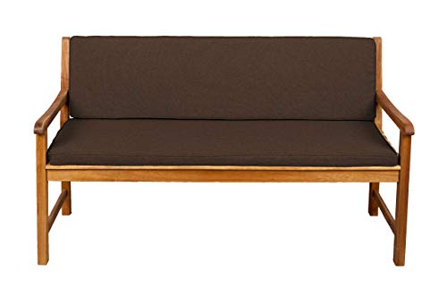 Gutekissen® Bankauflage Terrassen-Rasenbank oder Schaukel Gartenmöbel FK5 (160x40x50, Braun) von Gutekissen