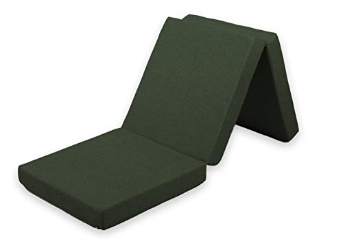 Gutekissen® Klappmatratze Faltmatratze Gästematratze 3MAT Saw (Matratze 195x65x5, Saw Flaschengrün) von Gutekissen