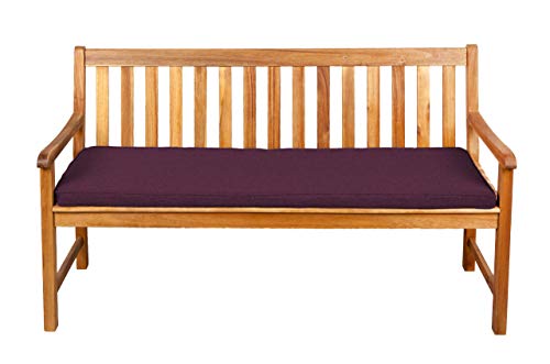 Gutekissen® Sitzkissen für Bank, Gartenschaukeln, Sitz, glatt. FK5 (100x40x5, Violett) von Gutekissen