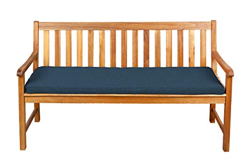 Gutekissen® Sitzkissen für Bank, Gartenschaukeln, Sitz, glatt. FK5 (130x50x5, Navy blau) von Gutekissen