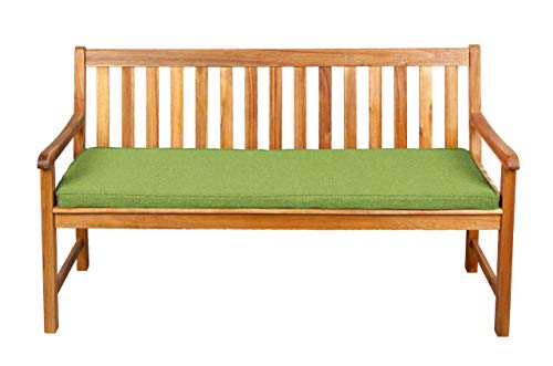 Gutekissen® Sitzkissen für Bank, Gartenschaukeln, Sitz, glatt. FK5 (150x60x5, Limette) von Gutekissen