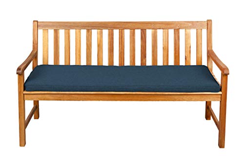 Gutekissen® Sitzkissen für Bank, Gartenschaukeln, Sitz, glatt. FK5 (180x60x5, Navy blau) von Gutekissen