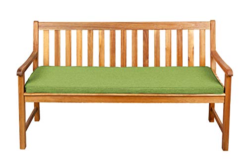 Gutekissen® Sitzkissen für Bank, Gartenschaukeln, Sitz, glatt. FK5 (190x40x5, Limette) von Gutekissen