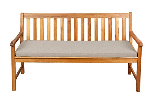 Gutekissen® Sitzkissen für Bank, Gartenschaukeln, Sitz, glatt. FK5 (190x60x5, Beige) von Gutekissen